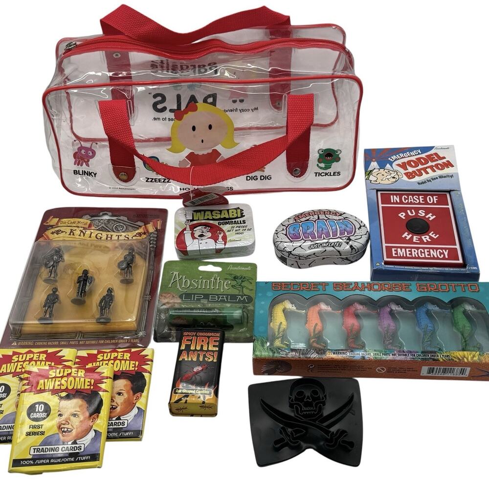 Vintage Accoutrements Lot Parasite Pals Bag Super Awesome Cards Knights Grab Bag